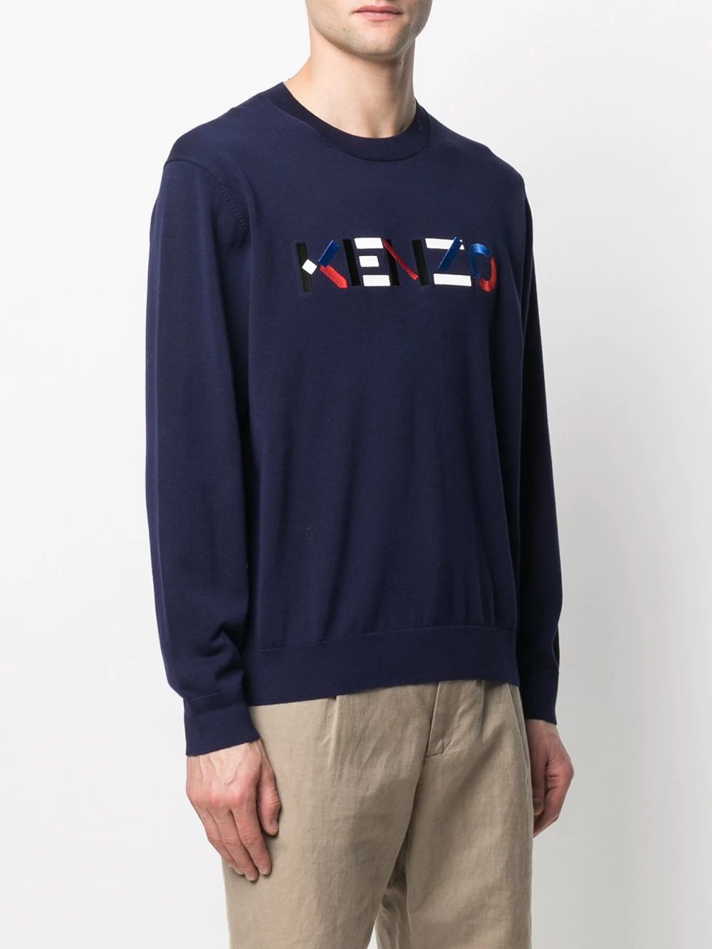 embroidered logo sweatshirt - 3