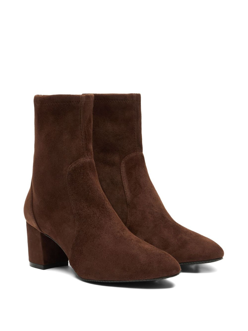 Stuart Weitzman block-heel suede boots outlook