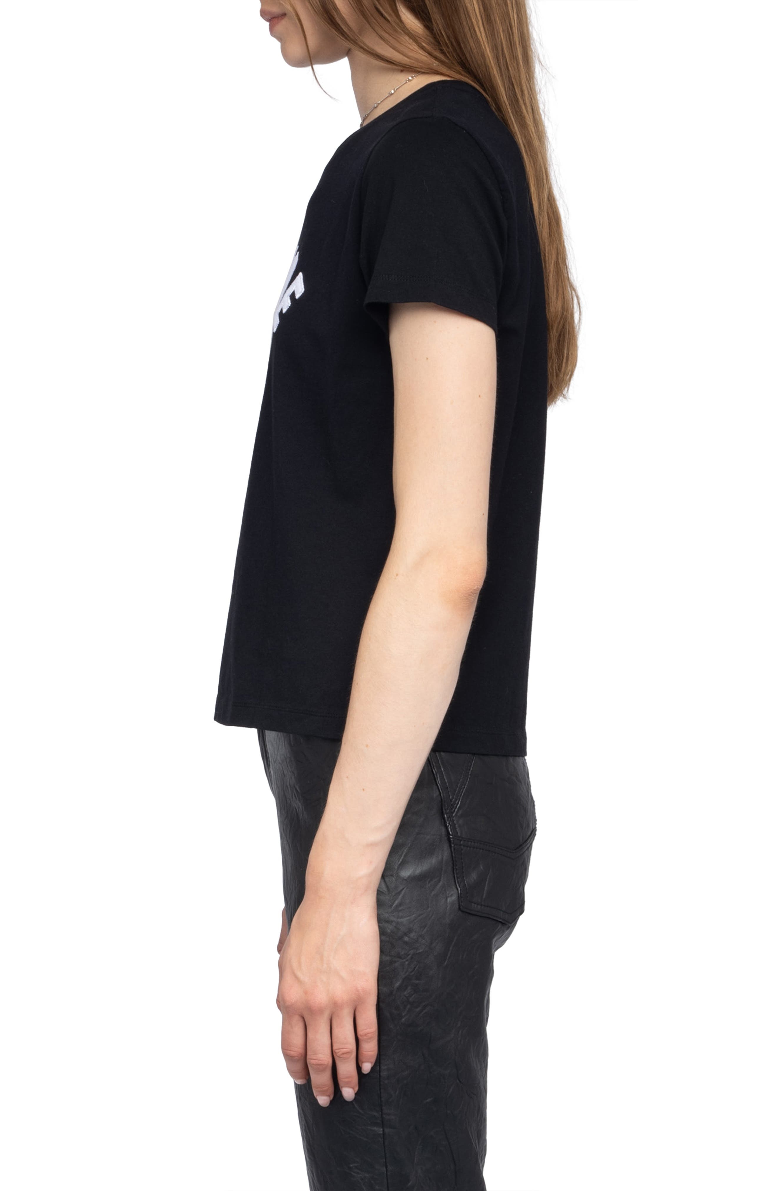 Zadig & Voltaire Alys Voltaire Paris Cotton Graphic T-Shirt in Black at Nordstrom - 3
