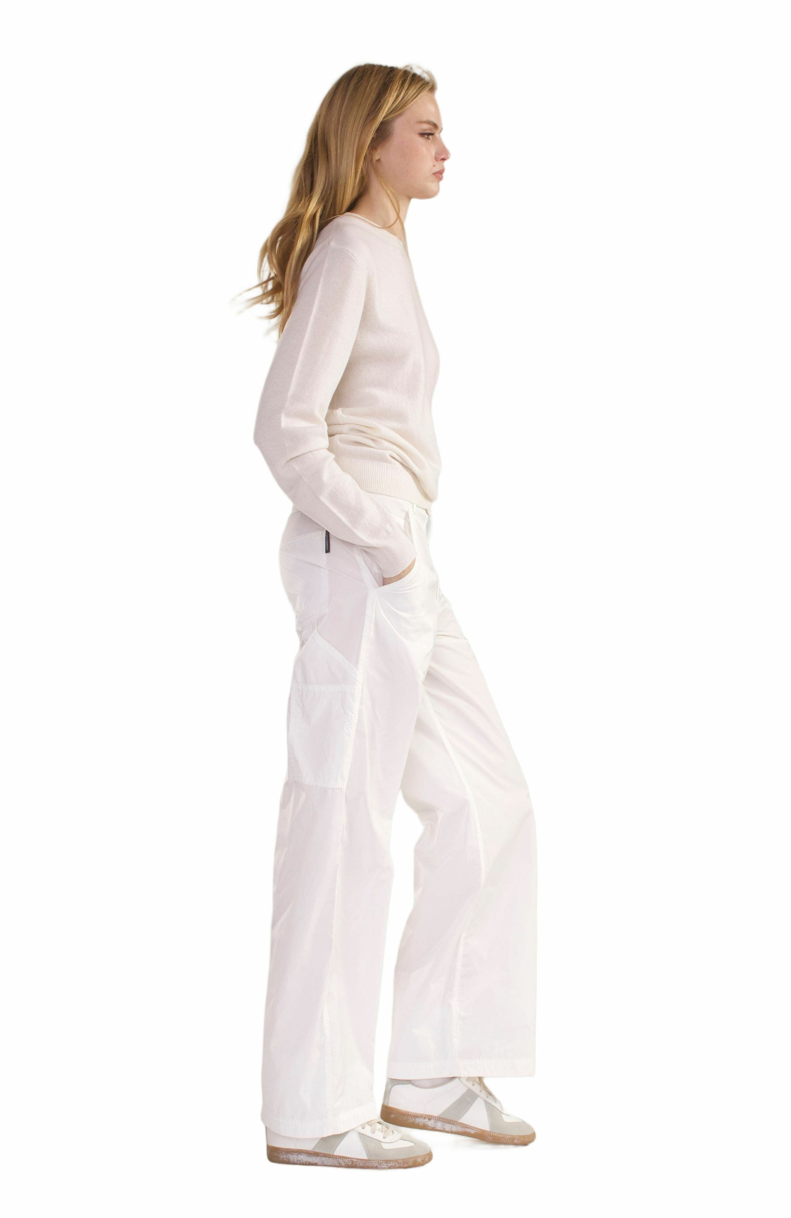 Cynthia Rowley Elea Wool Cashmere Sweater in White at Nordstrom - 2