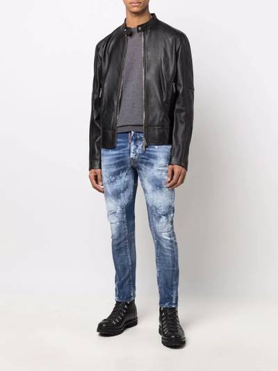 DSQUARED2 distressed skinny-fit jeans outlook