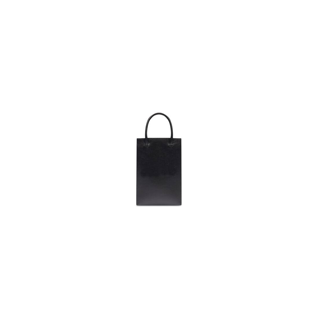 Mini Shopping Bag in Black - 3