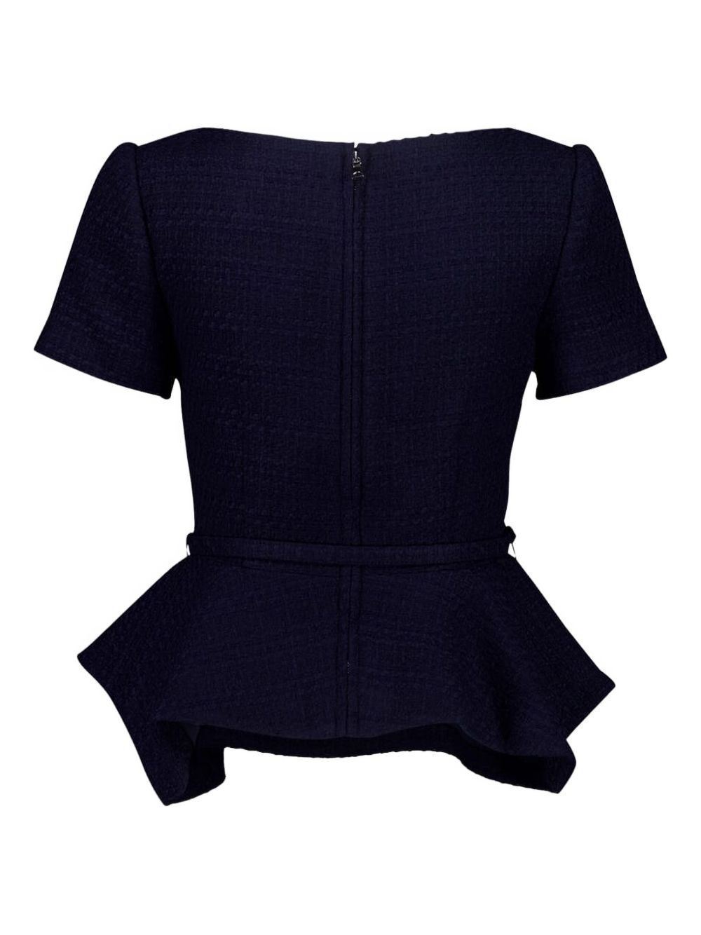 asymmetric twist boucle top - 2
