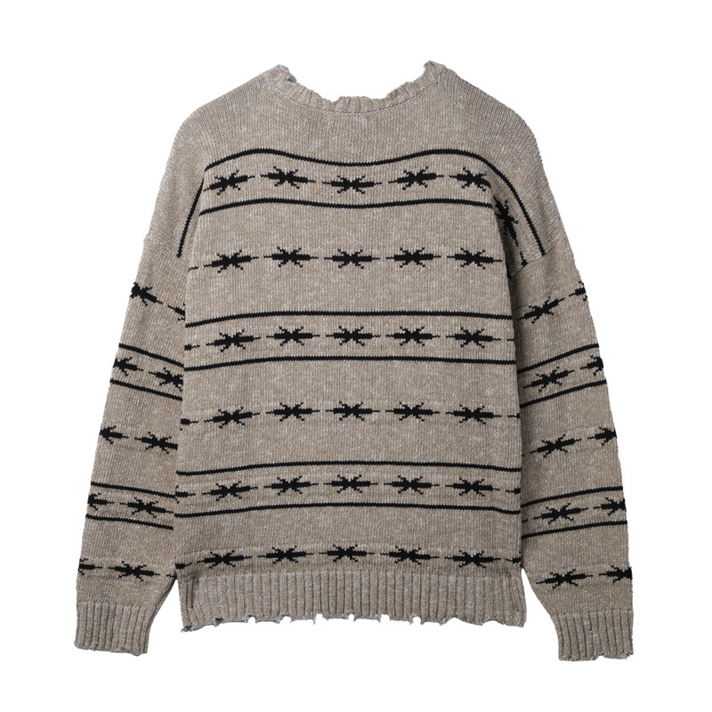 PHIPPS PHIPPS Summer Alpine Knit Logo Sweater Beige outlook