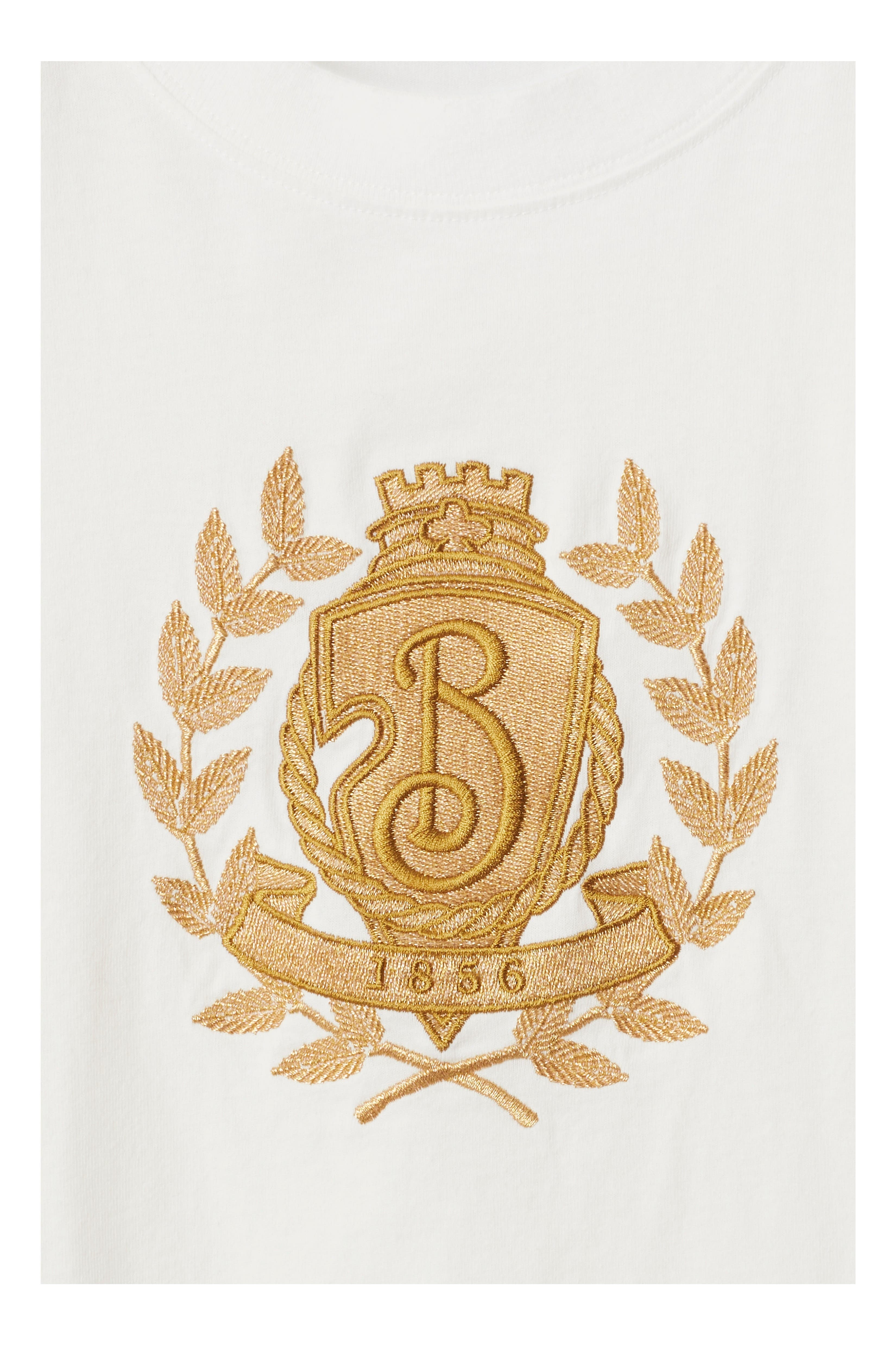 burberry B Crest Cotton T-shirt in Chalk at Nordstrom - 5