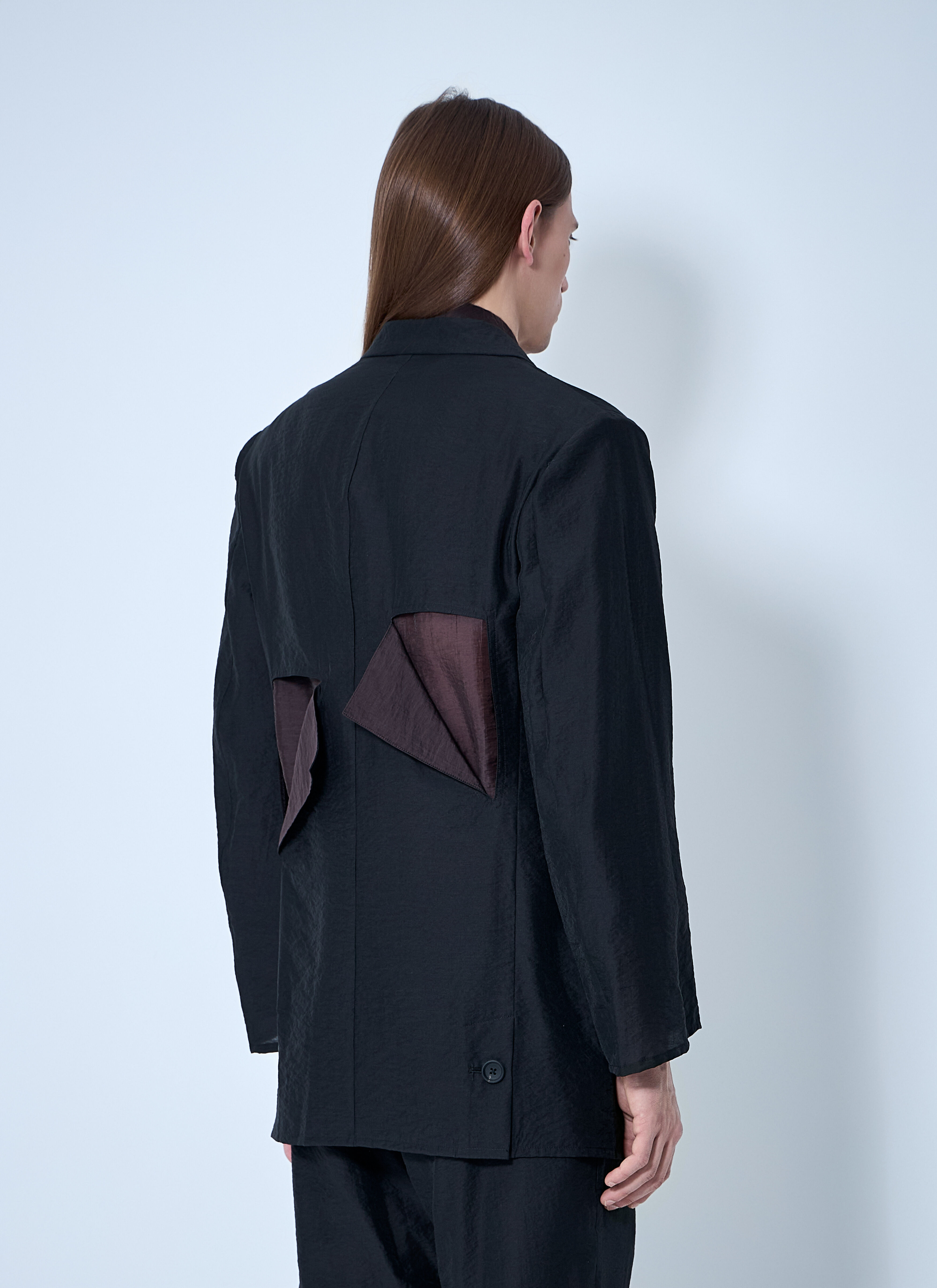 Cut-Off Single-Breasted Blazer - 4
