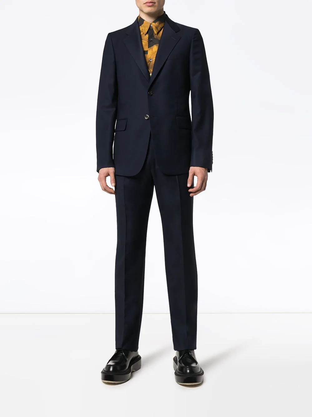 two-piece wool-blend suit - 3