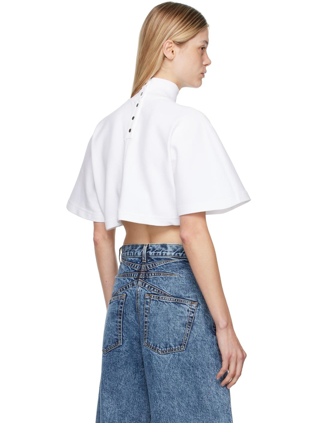 White Highneck T-Shirt - 3