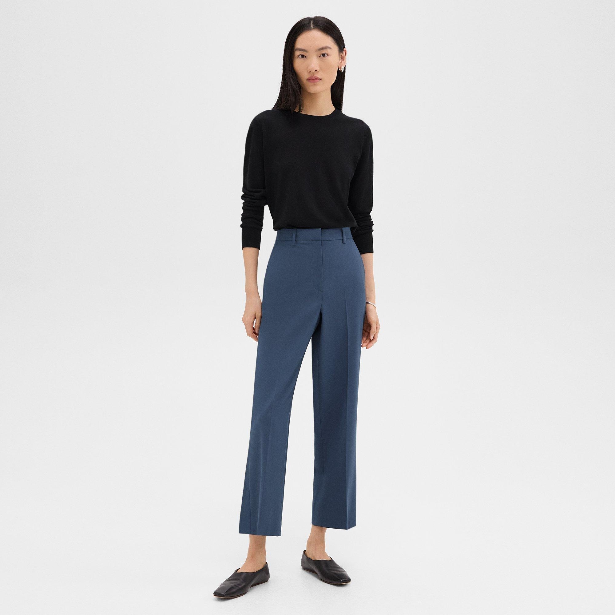 High-Waist Straight-Leg Pant in Good Wool - 2