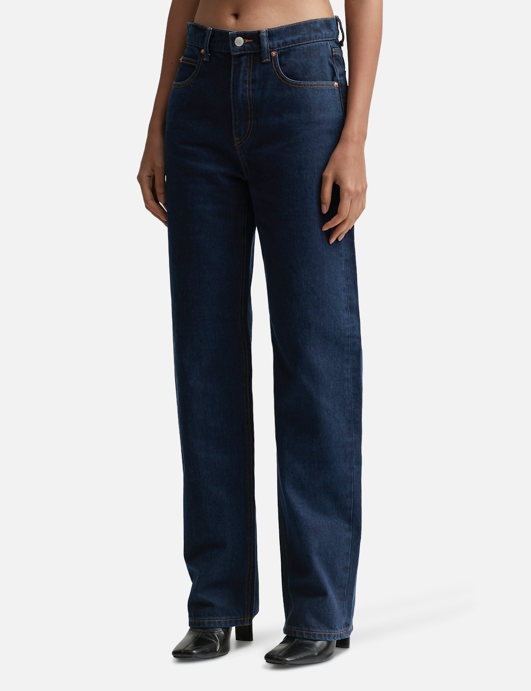 EZ MID-RISE STRAIGHT LEG JEAN IN DENIM - 2