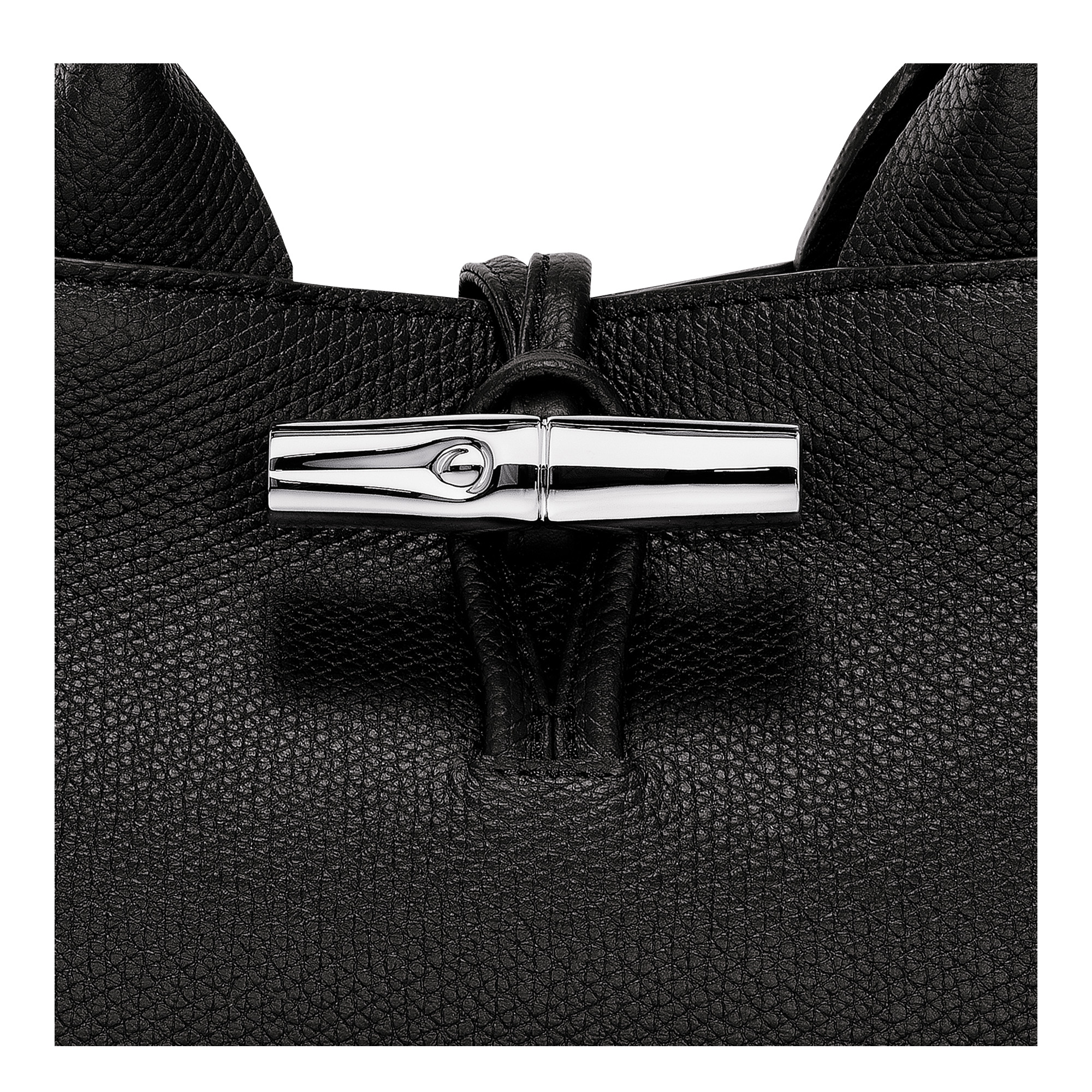 Le Roseau S Handbag Black - Leather - 6