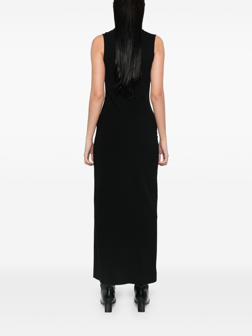 cowl-neck maxi dress - 4