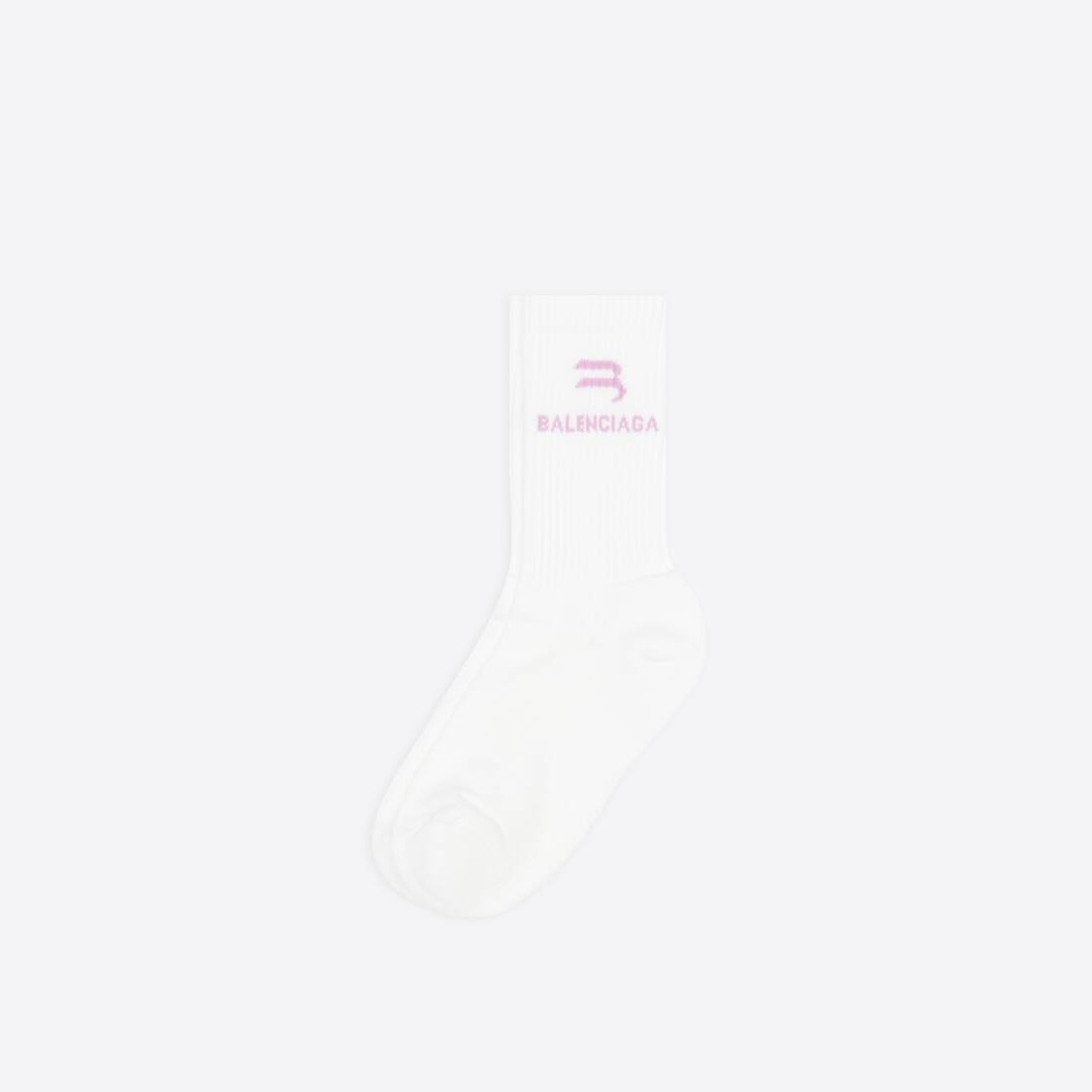 Women's Sporty B Tennis Socks in White - 2