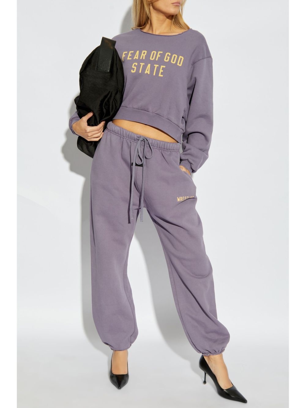 logo-print cotton-fleece sweatshirt - 2