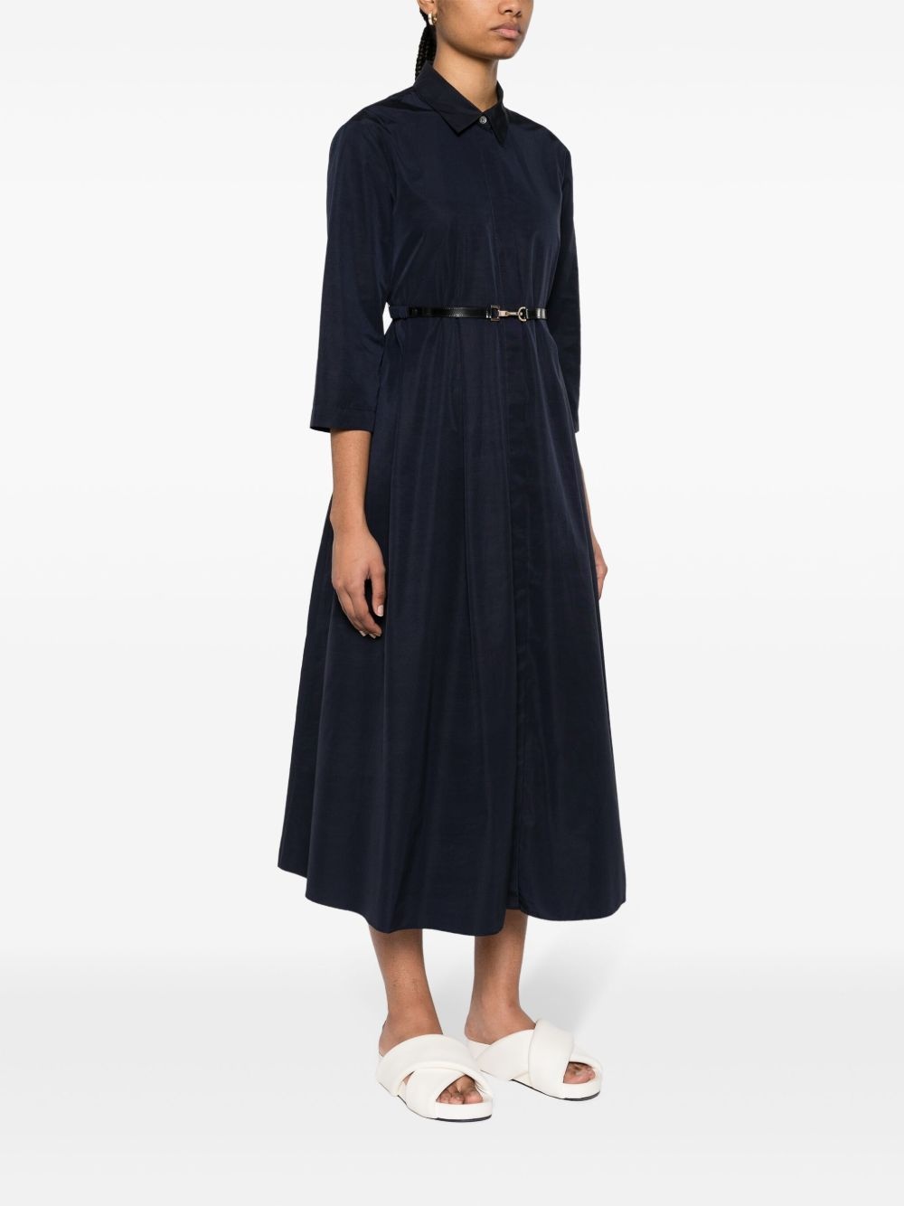 Emilia faille cotton-blend dress - 3