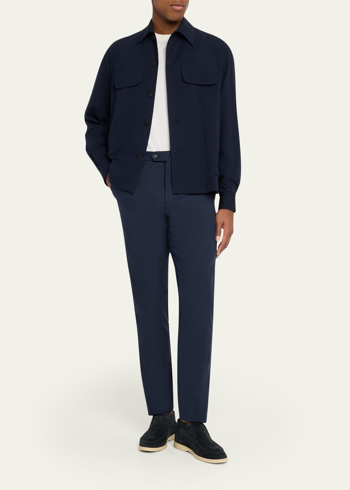 Men's Carlo Hyannis Straight Cotton Trousers - 2