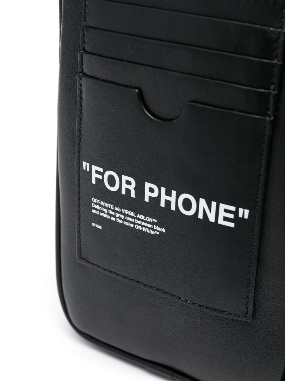slogan-print messenger bag - 4