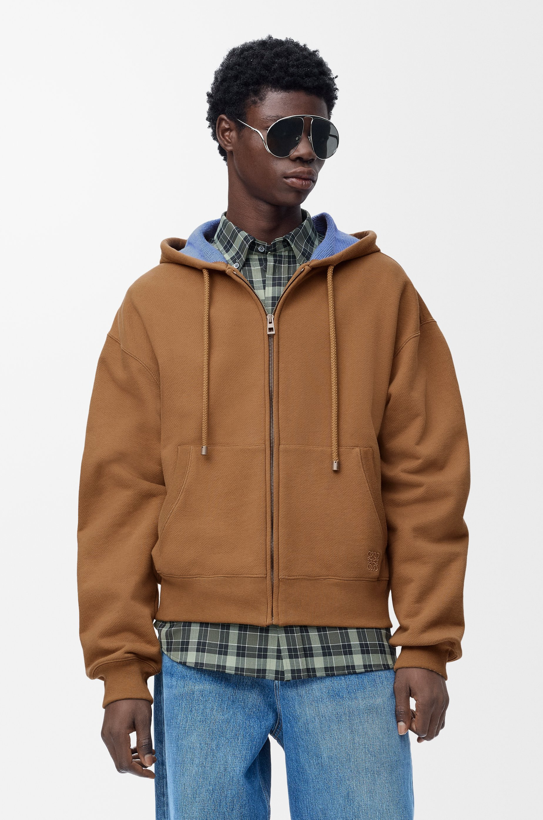 Zip-up hoodie in cotton - 3