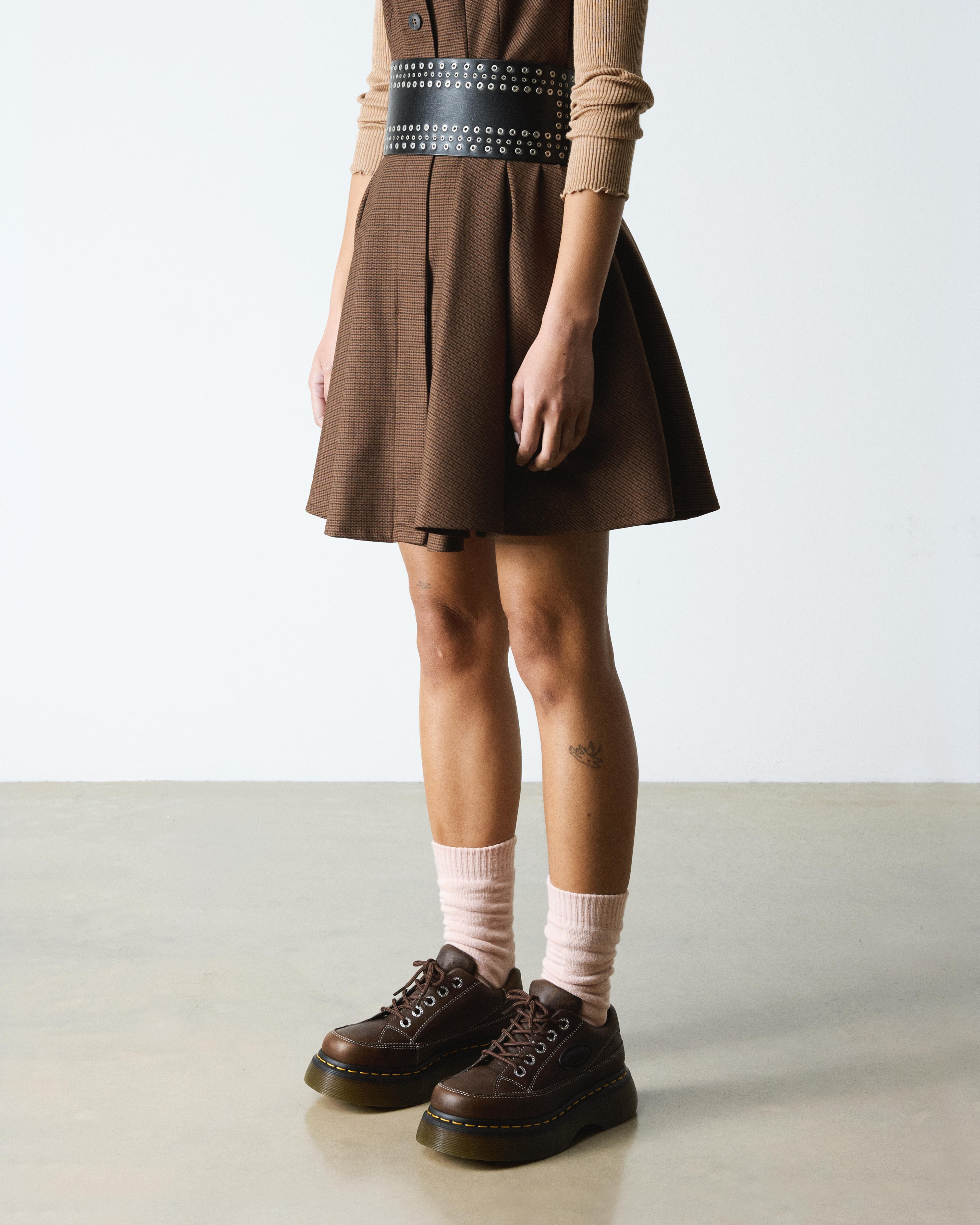 Buzz 5-Eye Grizzly Leather Shoes - 3