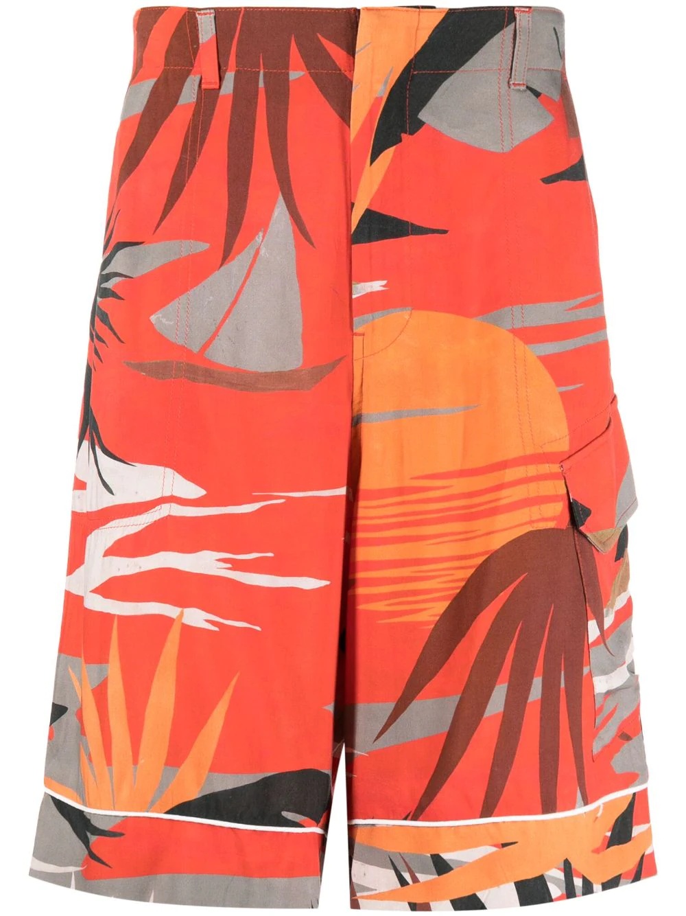 Hawaii graphic-print cargo shorts - 1