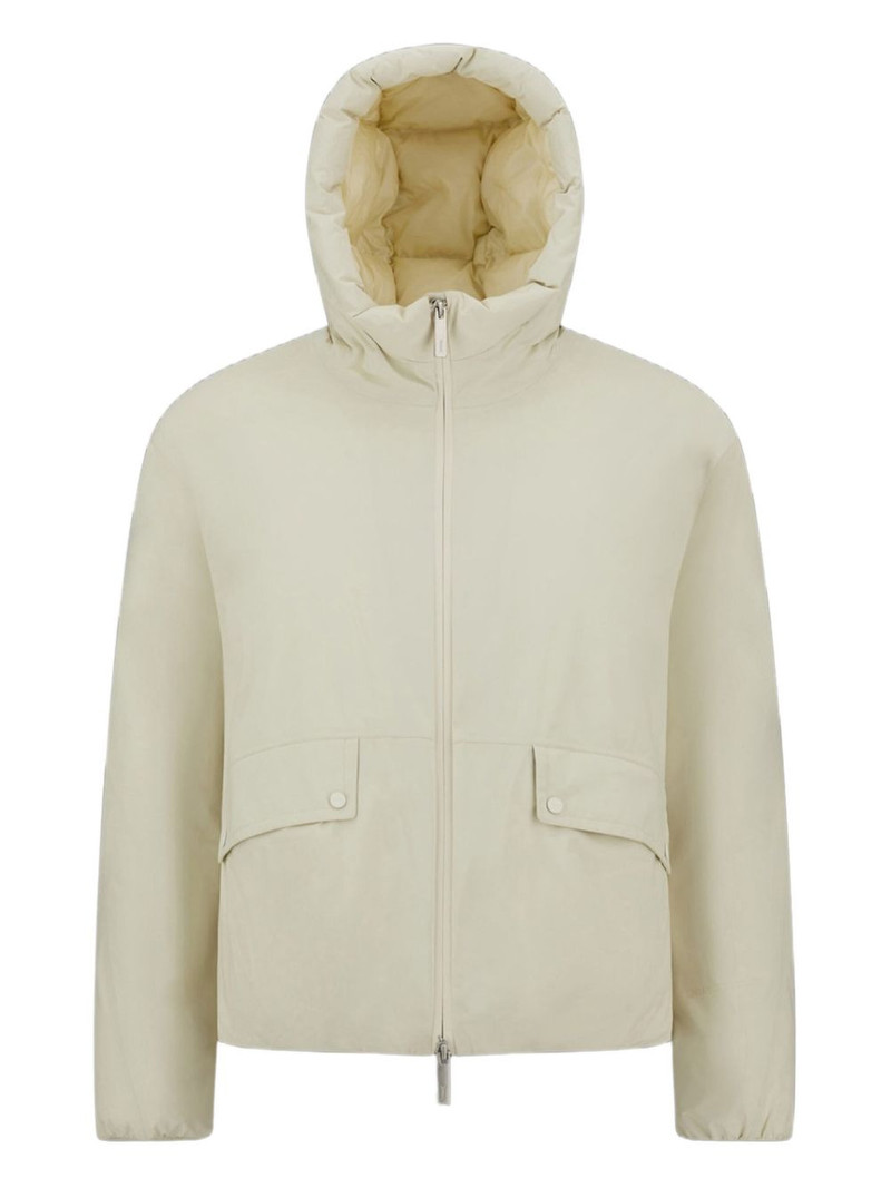 hooded flap-pocket jacket 1