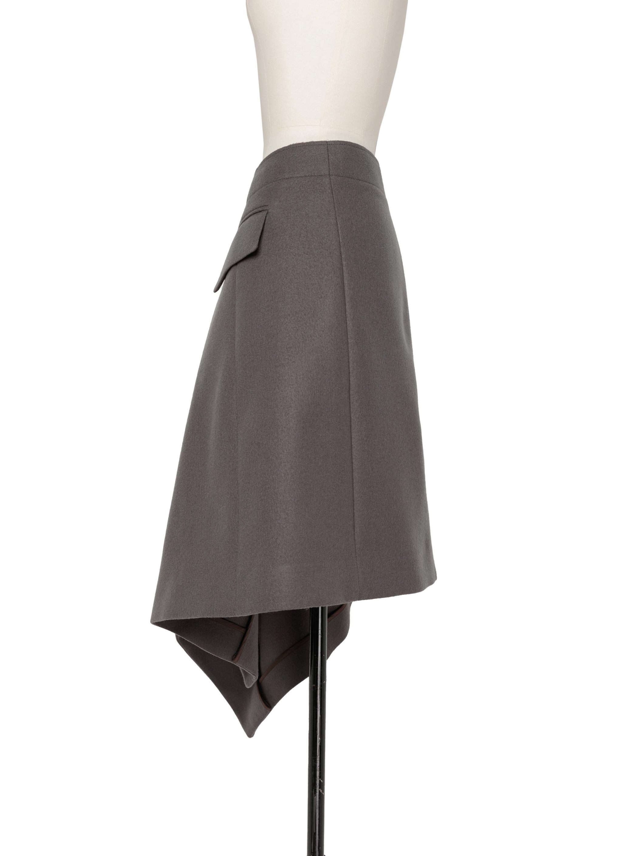Wool Melton Skirt - 3