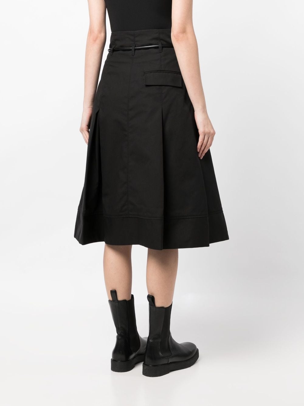Origami high-waisted midi skirt - 4