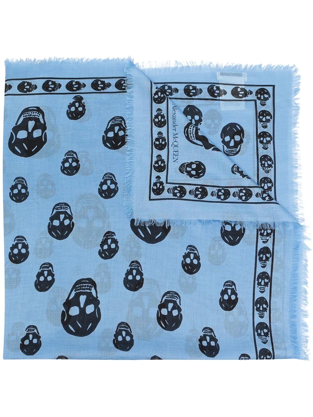 skull-print scarf - 1