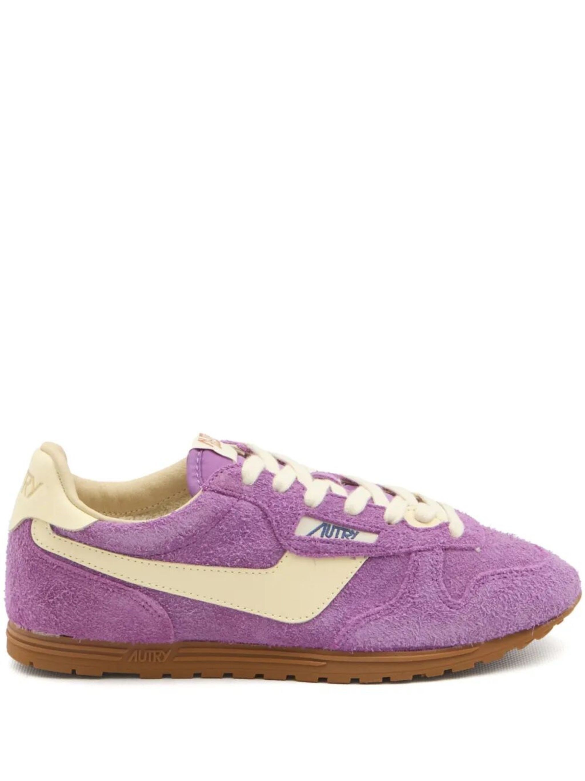 Discover the WINDSPIN LOW WOMAN SUEDE LEATHER SNEAKERS by AUTRY, a perfect blend of style and comfor - 1