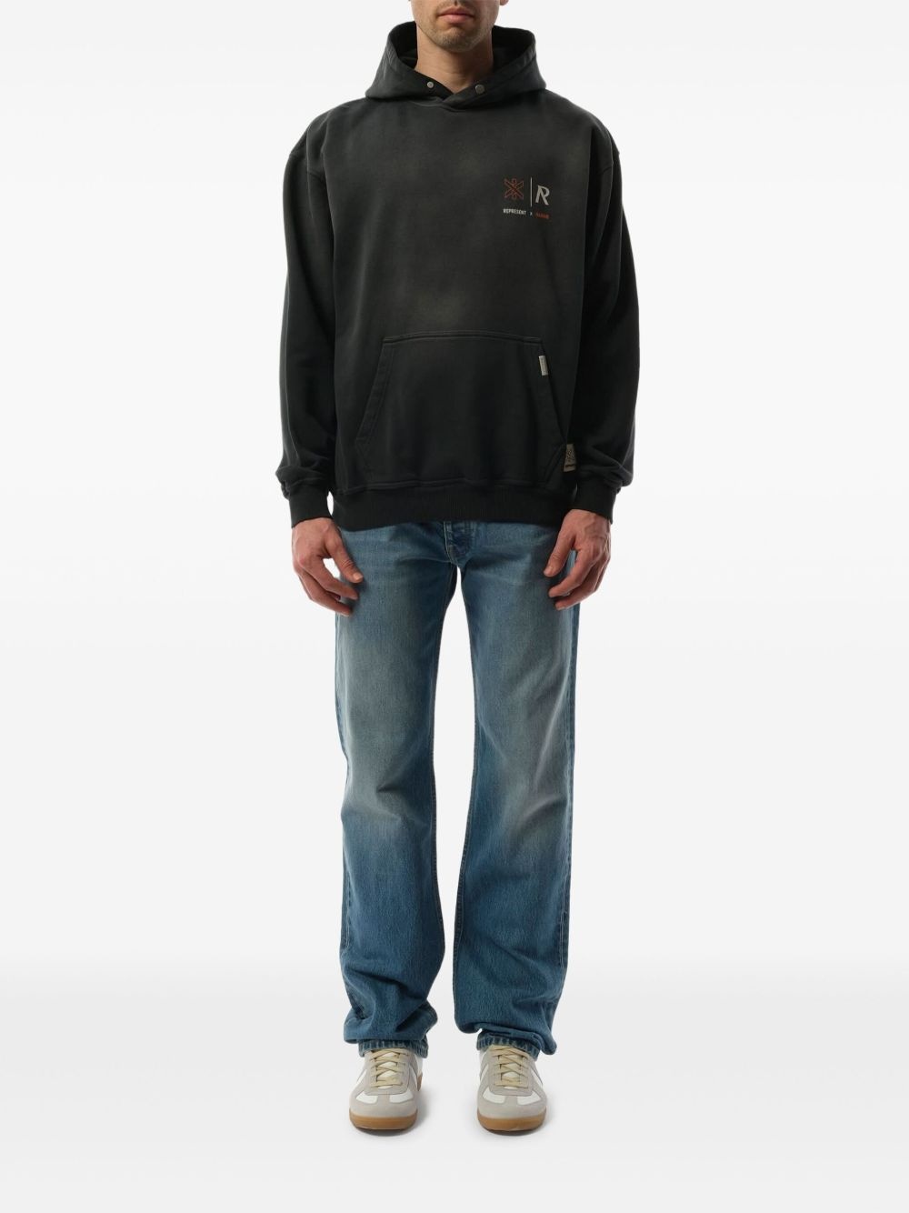 x Marais logo-print hoodie - 2