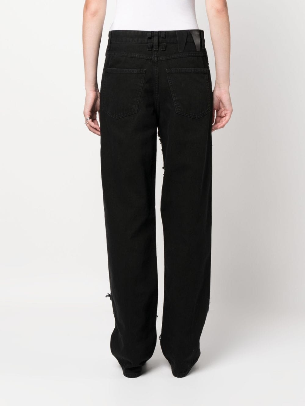 Karen crystal-embellished straight-leg jeans - 4