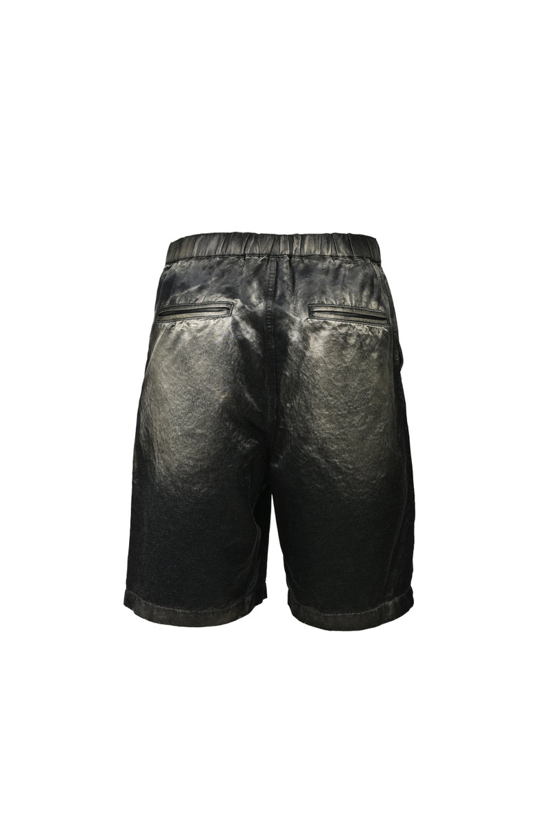 Maison MIHARAYASUHIRO SUN FADED SATIN SHORTS / BLK outlook
