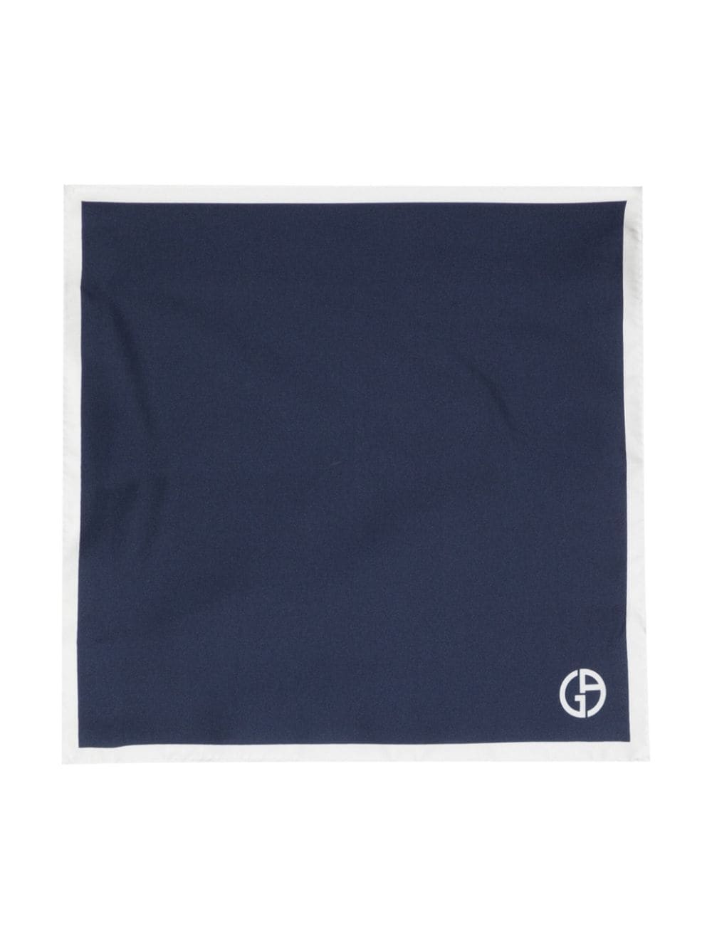 logo-print silk handkerchief - 1