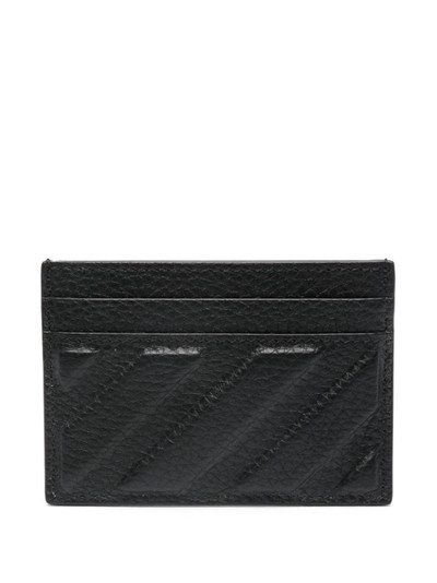 Off-White Diag-stripe leather cardholder outlook
