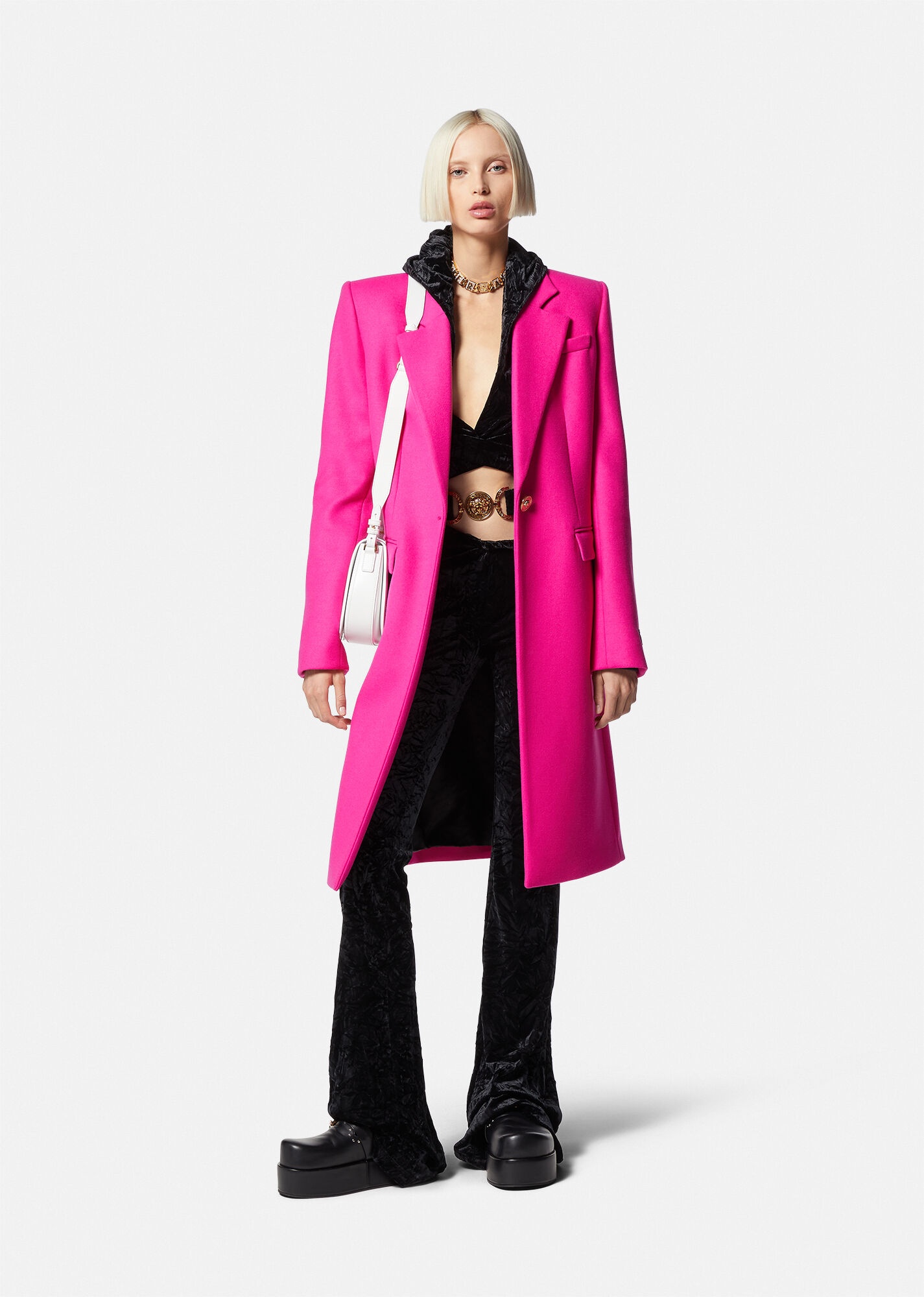 Medusa Long Wool Coat - 2
