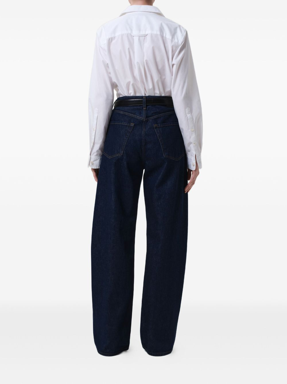five-pockets wide-leg jeans - 4