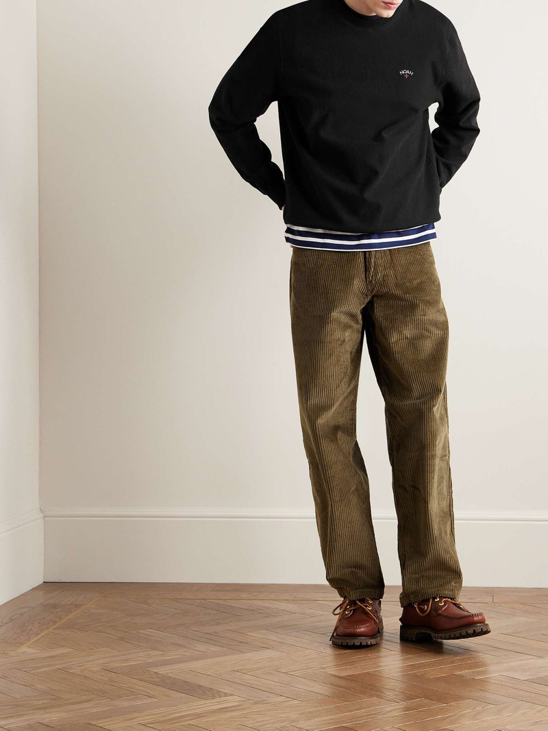Noah Core Logo-Embroidered Cotton-Jersey Sweatshirt outlook