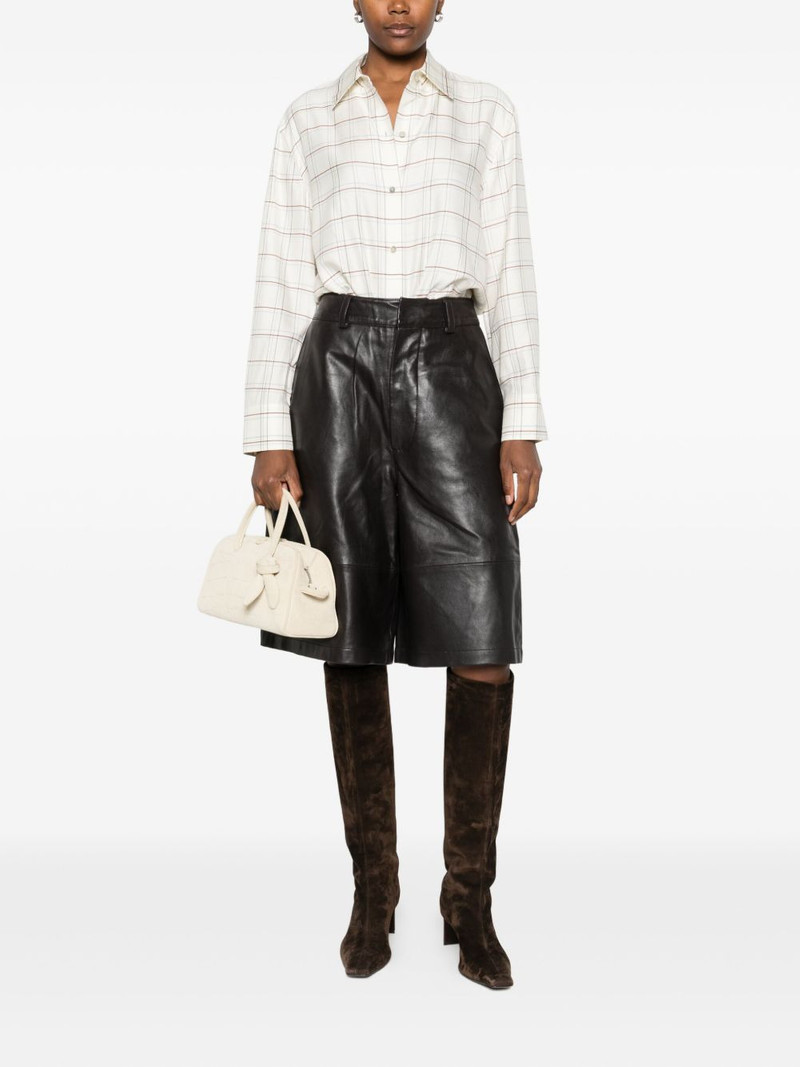 Vince checke-pattern shirt outlook