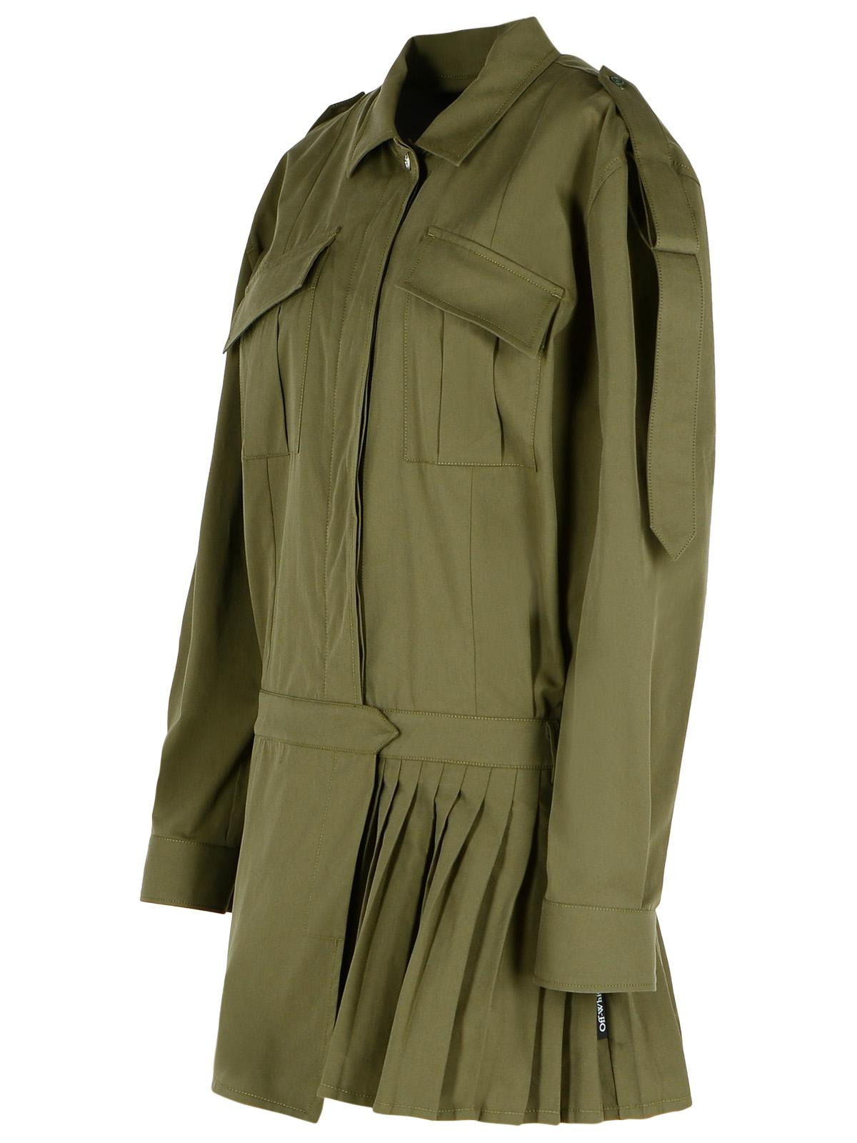 Off-White 'Savana' Green Cotton Dress Women - 2