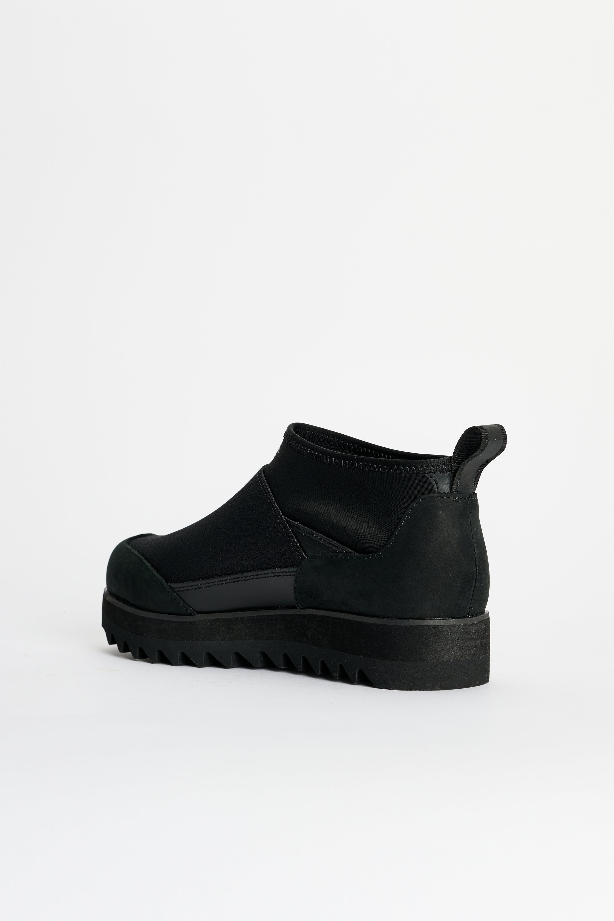 COMME DES GARÇONS HOMME RIPSTOP X LEATHER BOOT BLACK - 2