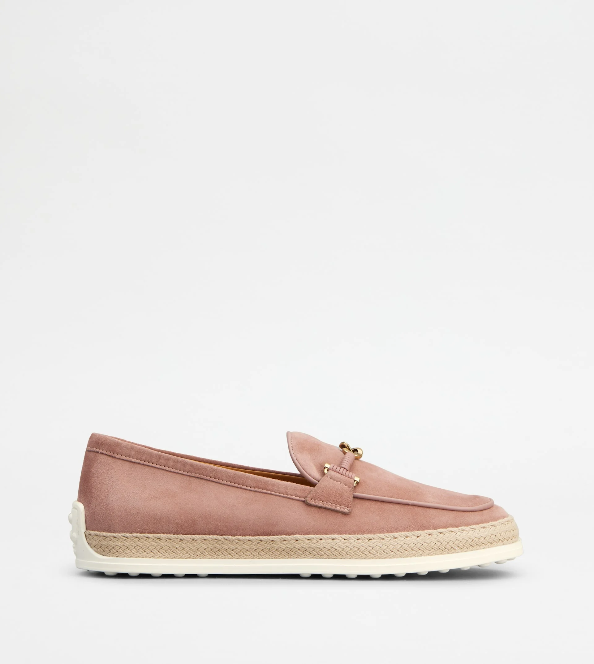 LOAFERS IN SUEDE - PINK - 1