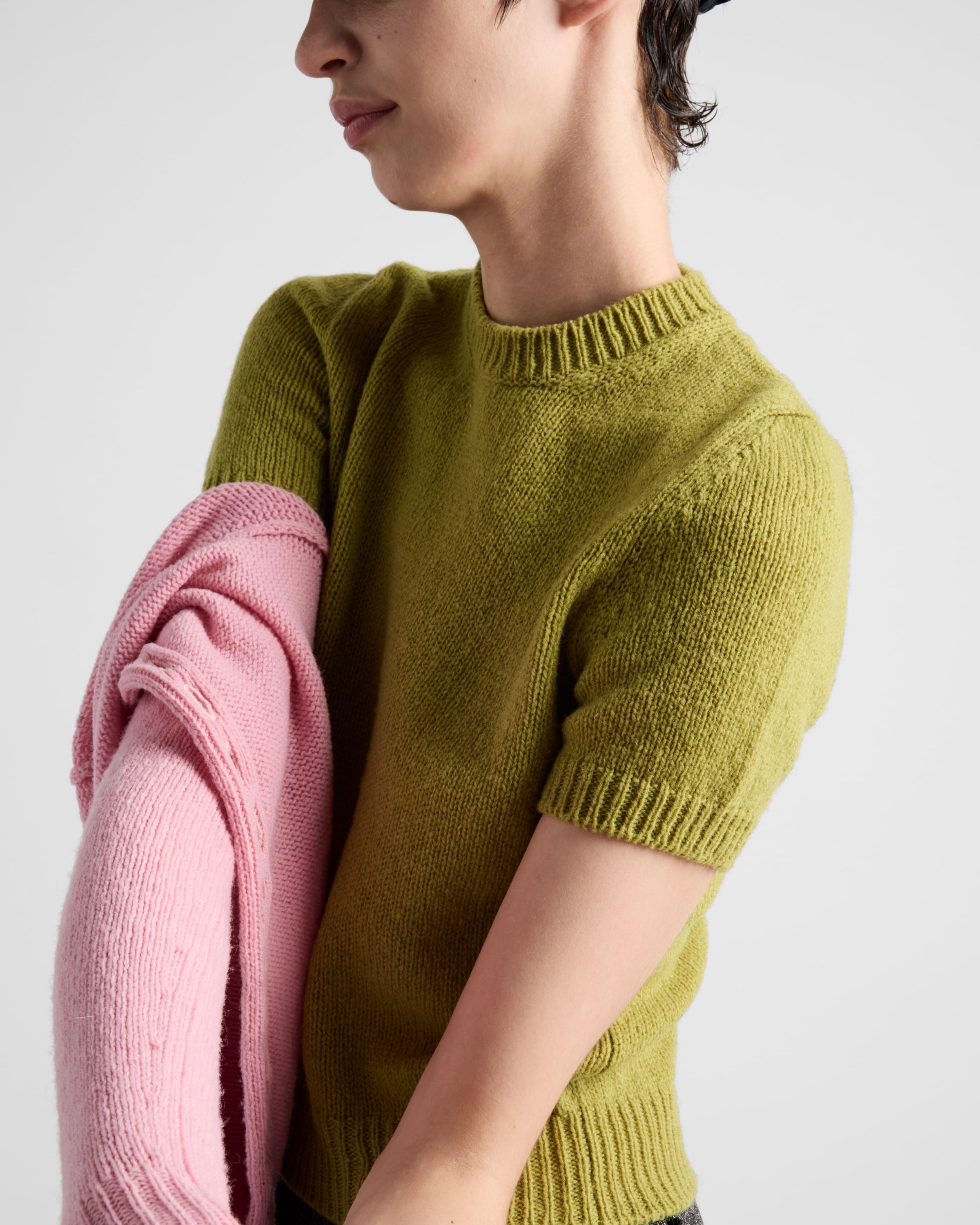 Short-sleeved cashmere sweater - 3