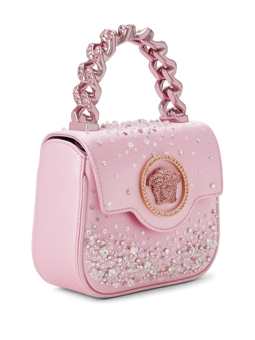 mini Medusa Head leather handbag - 3