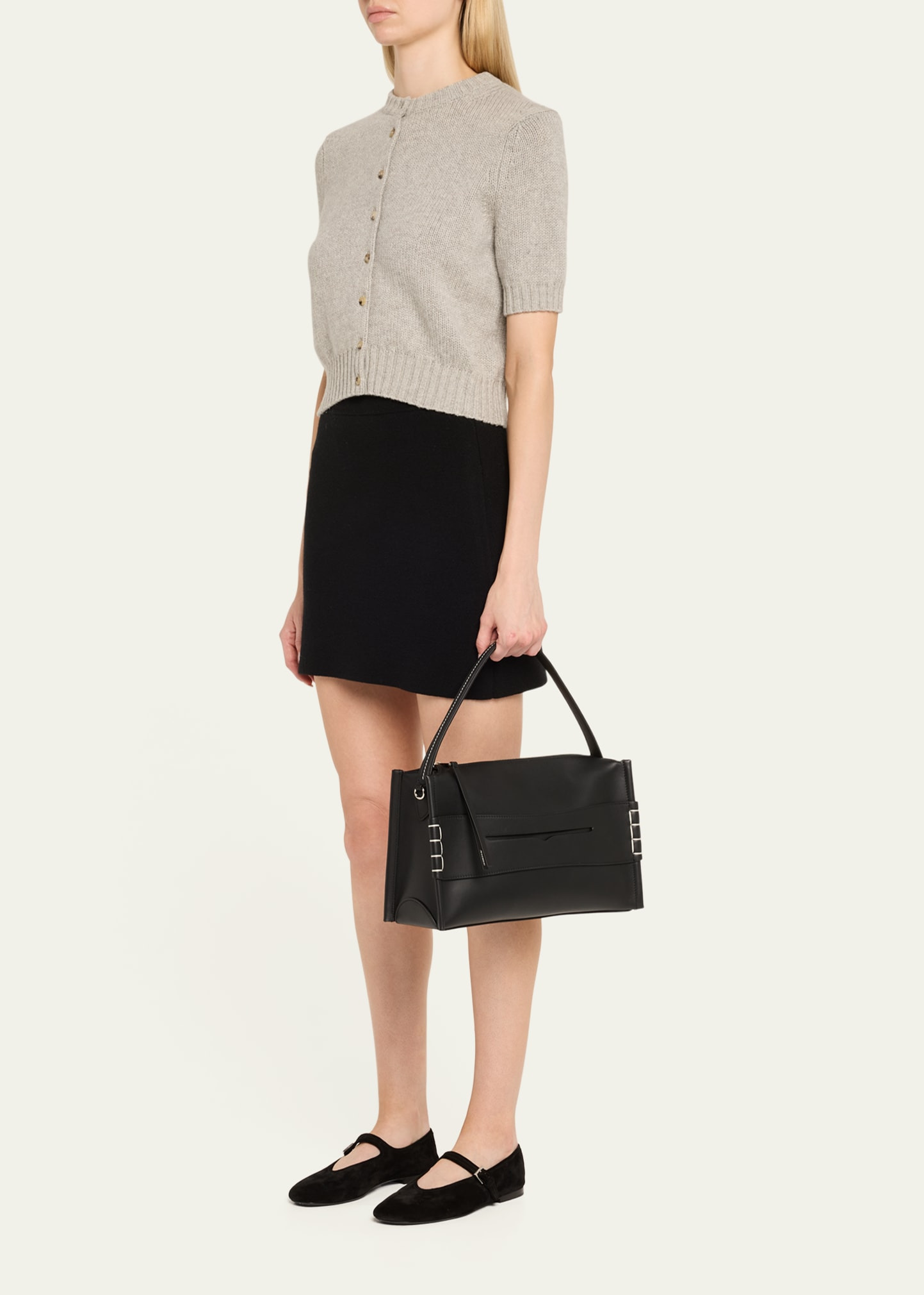 Loafer Medium Calf Leather Crossbody Bag - 6