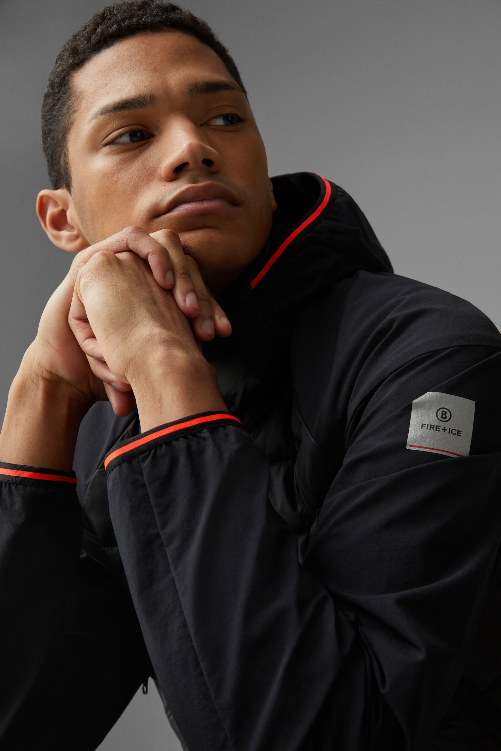 Kegan Hybrid jacket in Black - 6