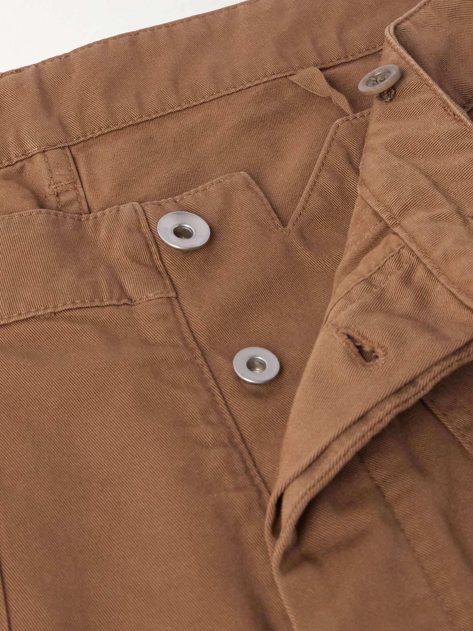 Washed Cotton-Twill Cargo Trousers - 3