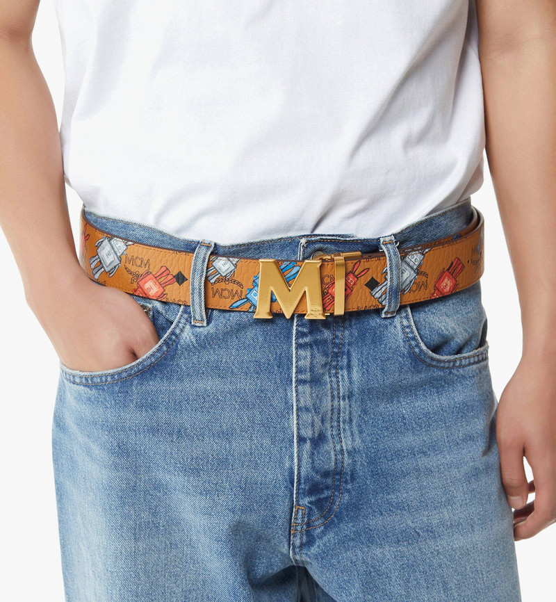 MCM Claus M Reversible Belt 1.75" in Rabot Visetos outlook