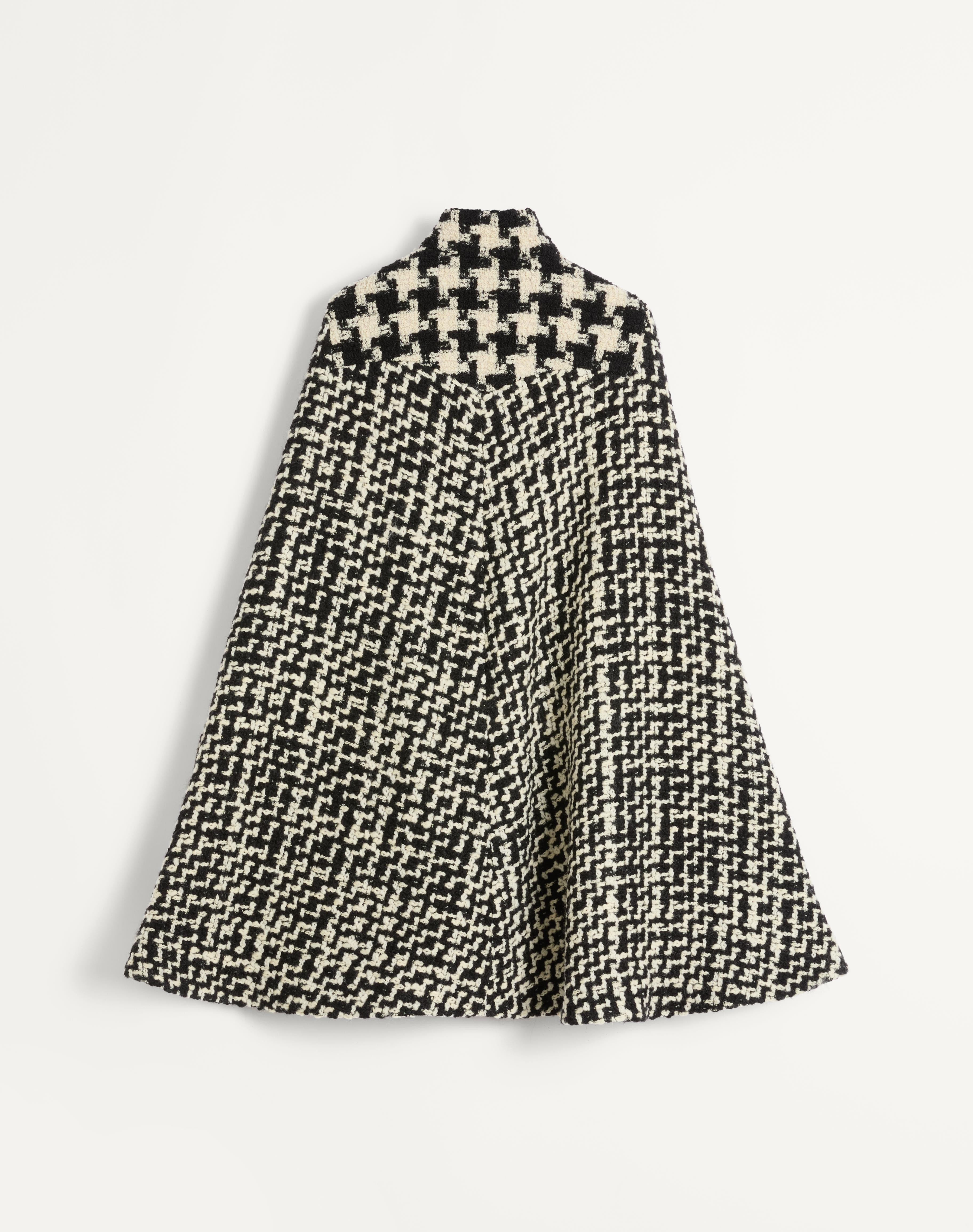 GEOMETRIC TWEED CAPE - 2