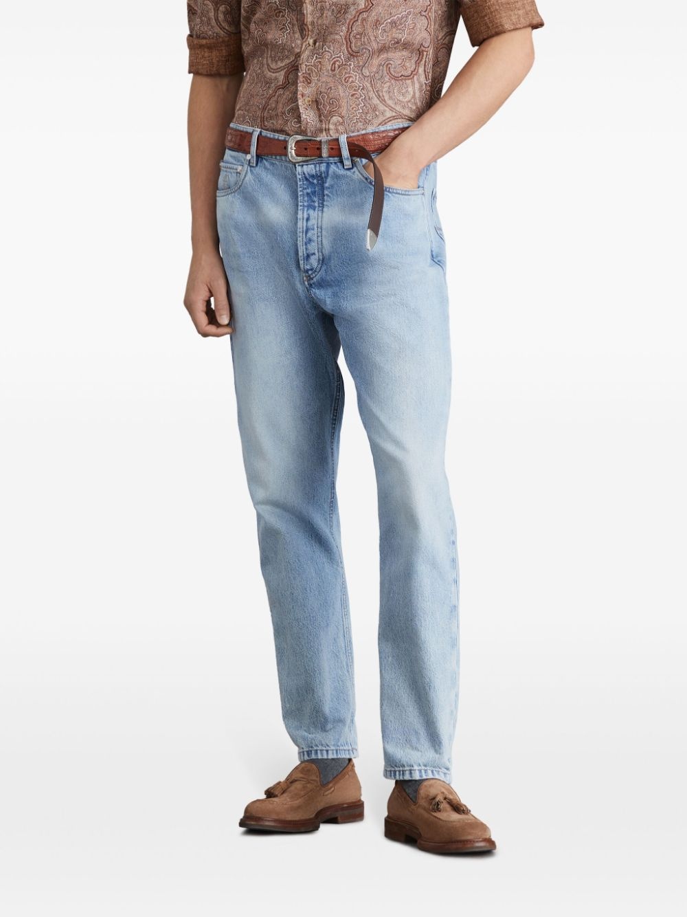 mid-rise slim-fit jeans - 3