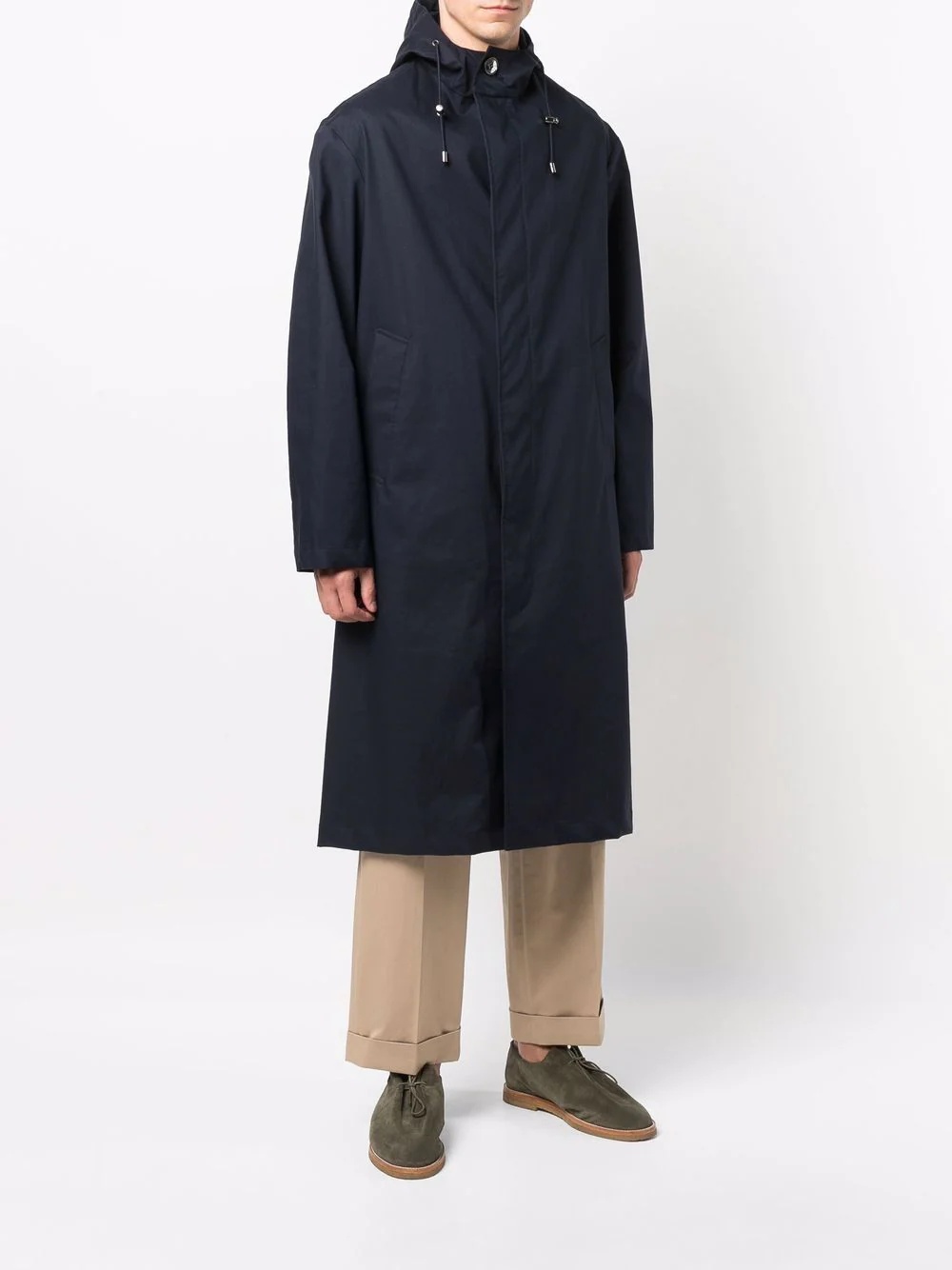 WOLFSON hooded raincoat - 3